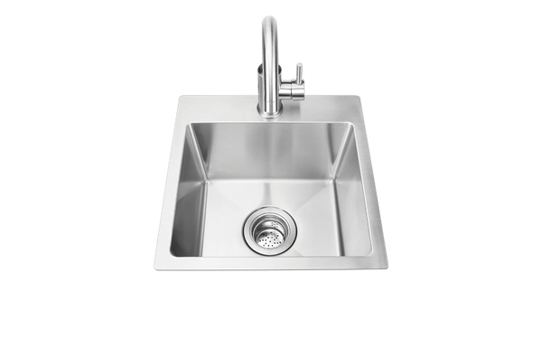 Bull Dual Mount Stainless Sink w/ Faucet – 15