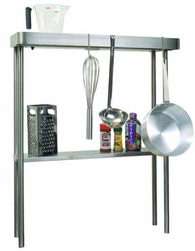 Alfresco High Shelf with Pot Rack & Light