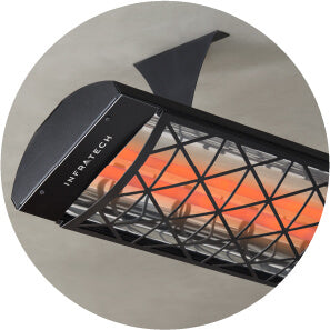 Infratech Motif Fascia for CD Series Dual Element Heaters, Black