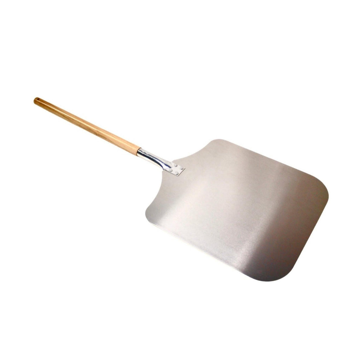 WPPO Aluminum Blade Pizza Peel, Wooden Handle – 16" x 18" x 40"