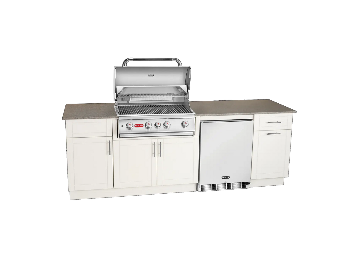 Bull DuraBull 8' Myrtle Beach Grill Island w/ 30" Angus Grill