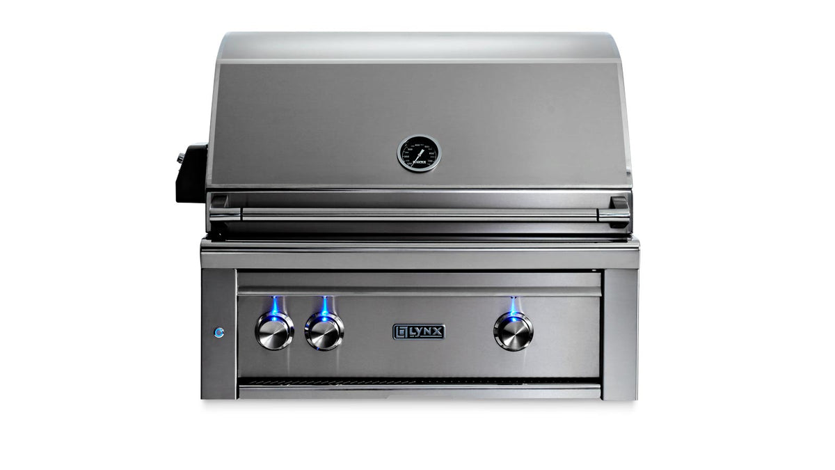 Lynx Professional 30" Built-In Gas Grill w/ 2 Ceramic Burners & Rotisserie