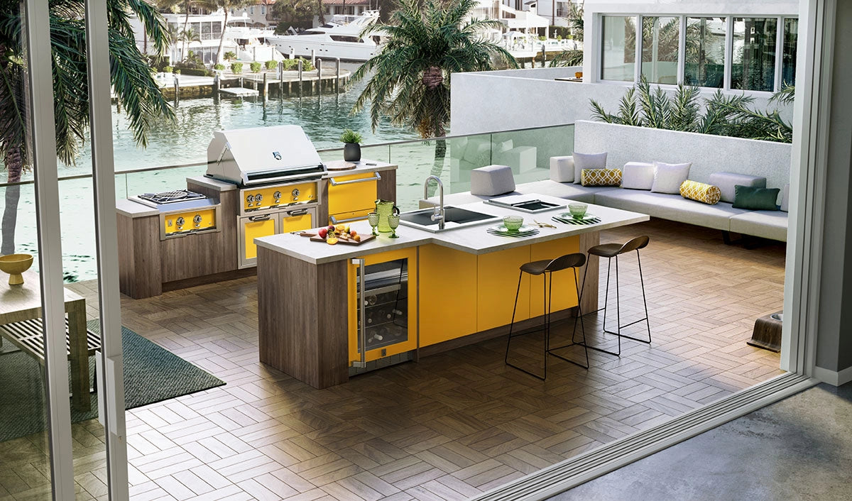 Hestan 36" Built-In Gas Grill w/ 3 Trellis Burners & Rotisserie – view 3
