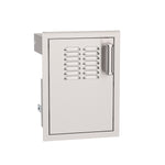 Fire Magic Premium Flush Single Access Door w/ Tank Tray & Louvers – L