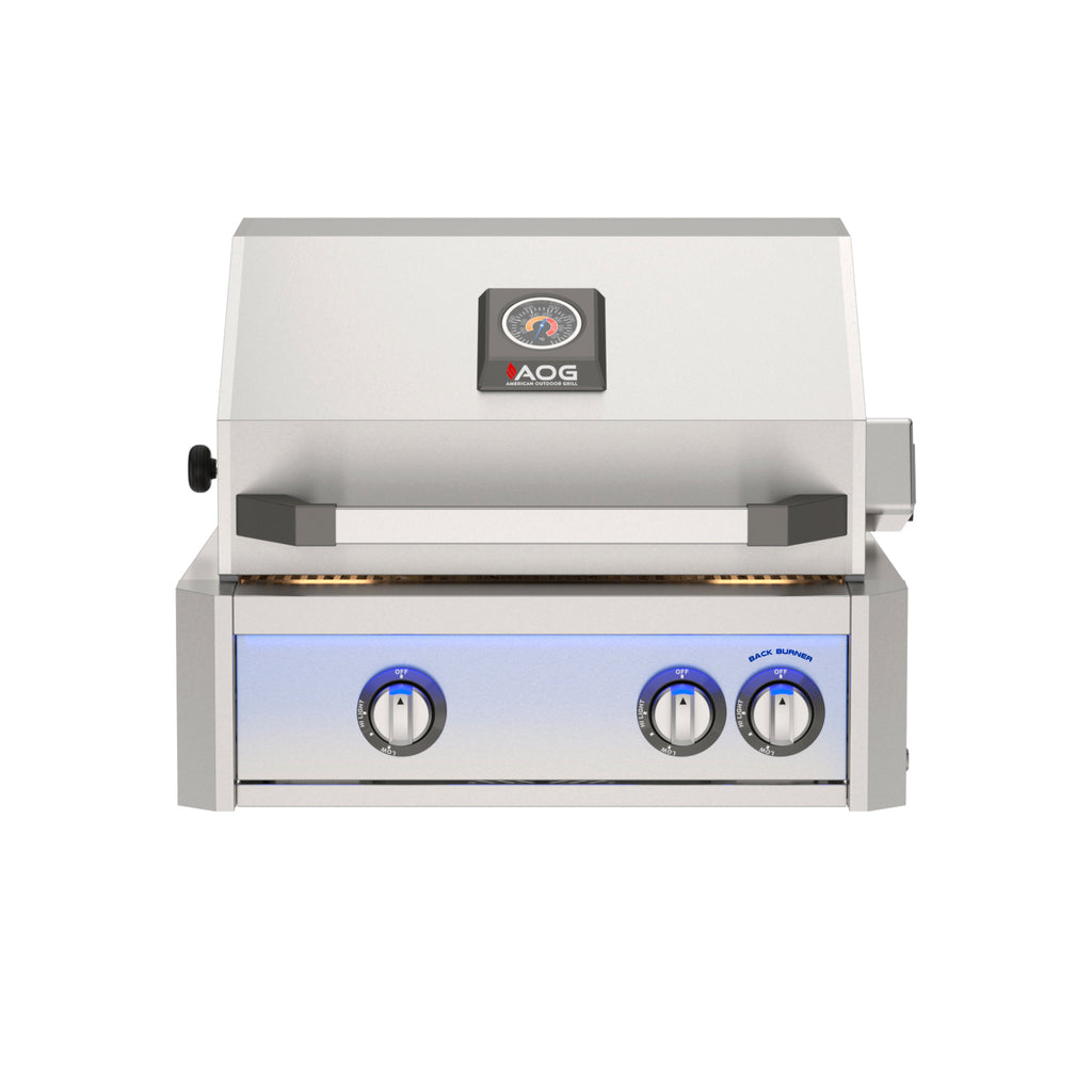 American Outdoor Grill L-Series 24" Built-In Gas Grill w/ Backburner & Rotisserie