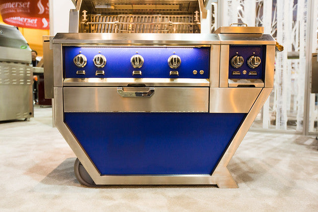 Hestan 36" Freestanding Gas Grill w/ Deluxe Cart, 2 Trellis & 1 Sear Burner, Double Side Burner & Rotisserie – view 2