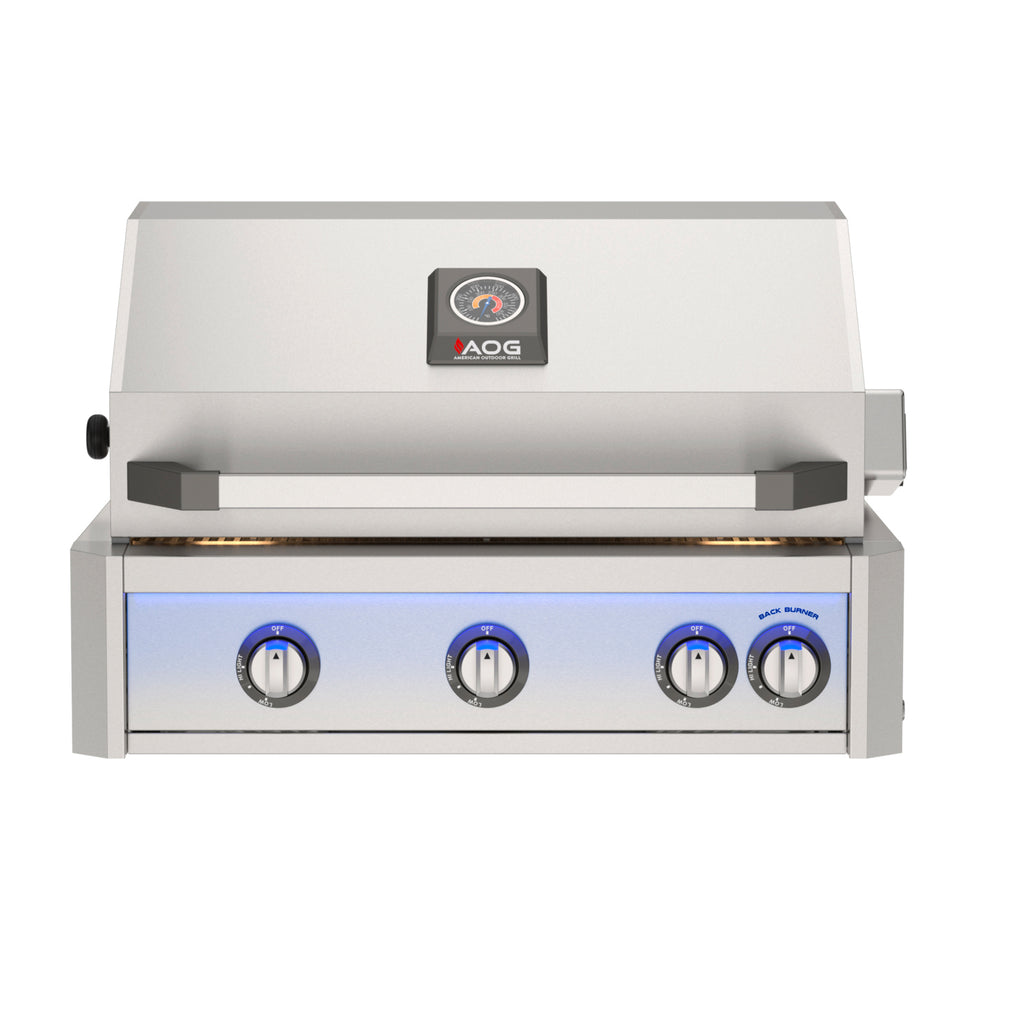 American Outdoor Grill L-Series 30" Built-In Gas Grill w/ Backburner & Rotisserie