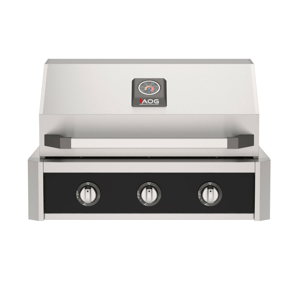 American Outdoor Grill T-Series 30" Built-In Gas Grill – black