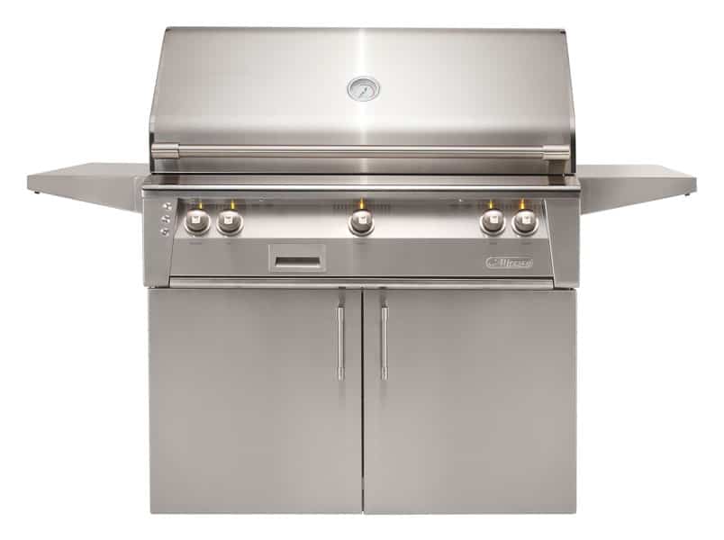 Alfresco ALXE 42" Freestanding Cart Gas Grill w/ Sear Zone & Rotisserie