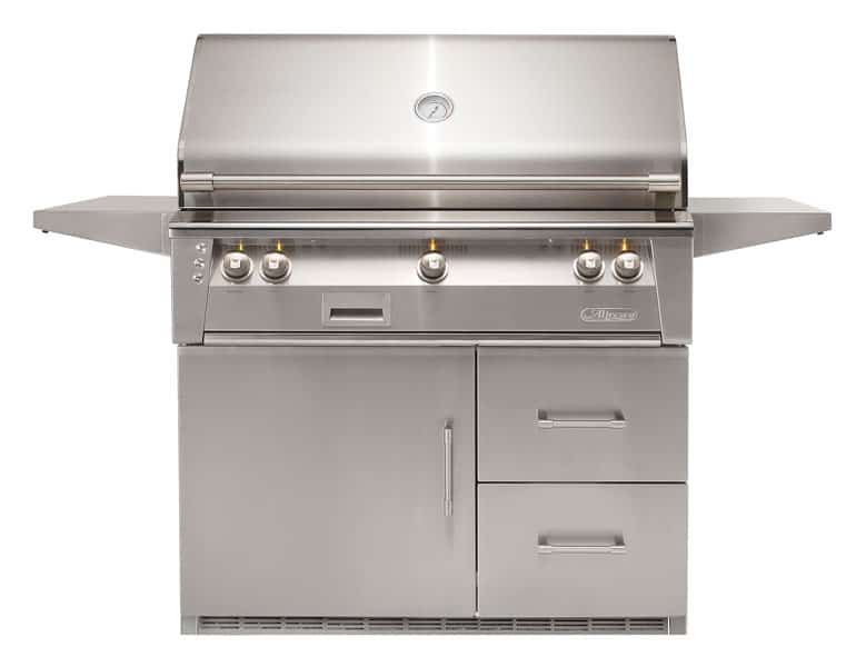 Alfresco ALXE 42" Refrigerated Cart Gas Grill w/ Rotisserie