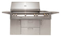Alfresco 56" Deluxe Grill Cart – shown with grill head
