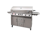 Bull Diablo grill cart with grill head installed
