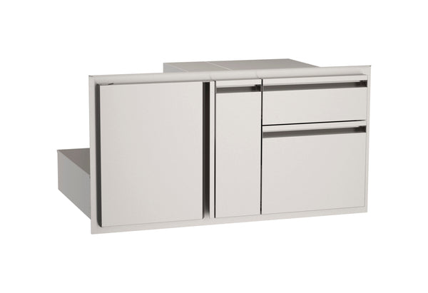 American Outdoor Grill Door w/ Double Drawer & Platter Storage