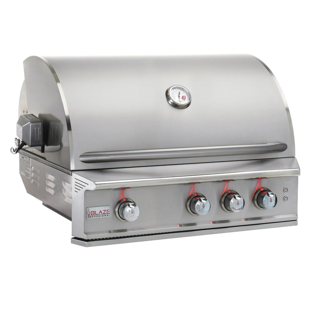 Blaze Professional Lux 34" 3-Burner Built-In Gas Grill w/ Rear Burner & Rotisserie – view 3