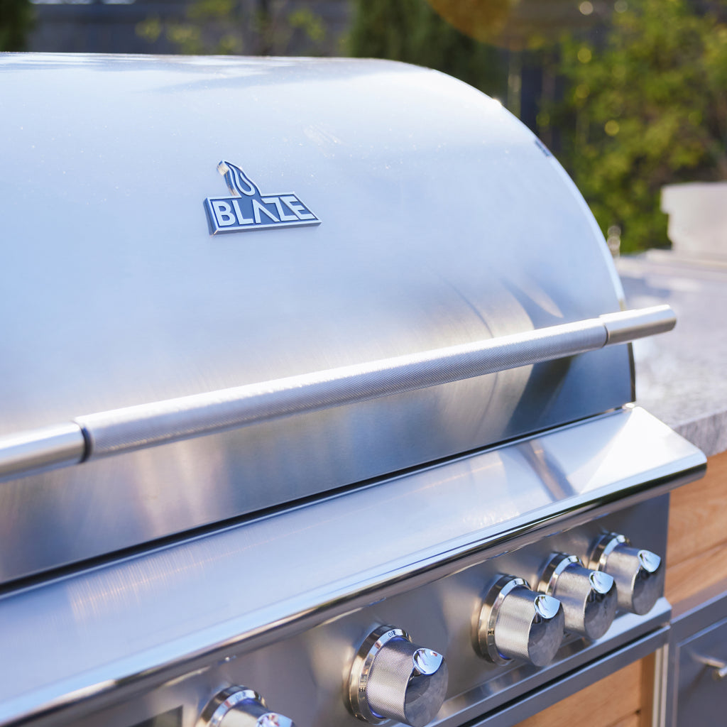 Blaze LTE Pro 32" 4-Burner Built-In Gas Grill w/ Rear Burner & Rotisserie