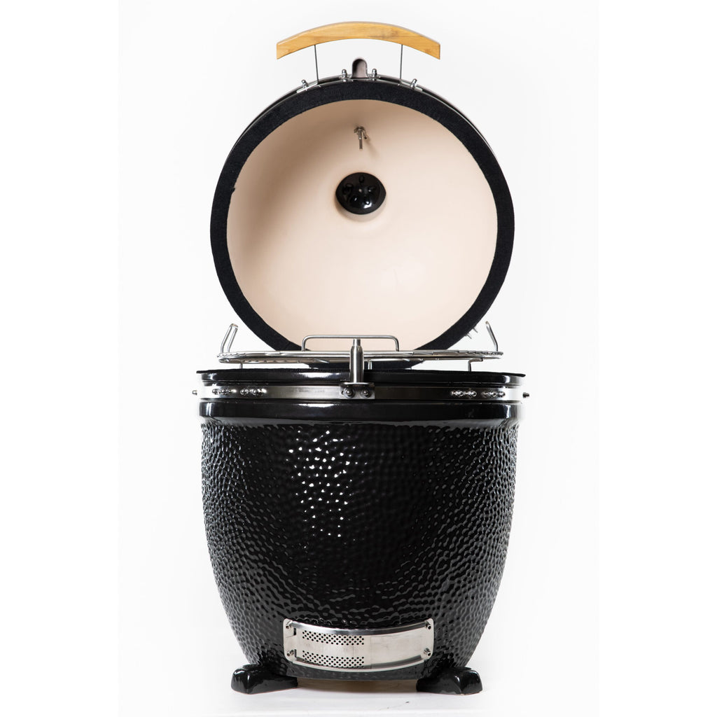 Coyote Asado Ceramic Smoker (Built-In) – lid open