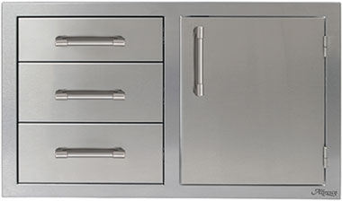 Alfresco 32" Door & Triple Drawer Combo