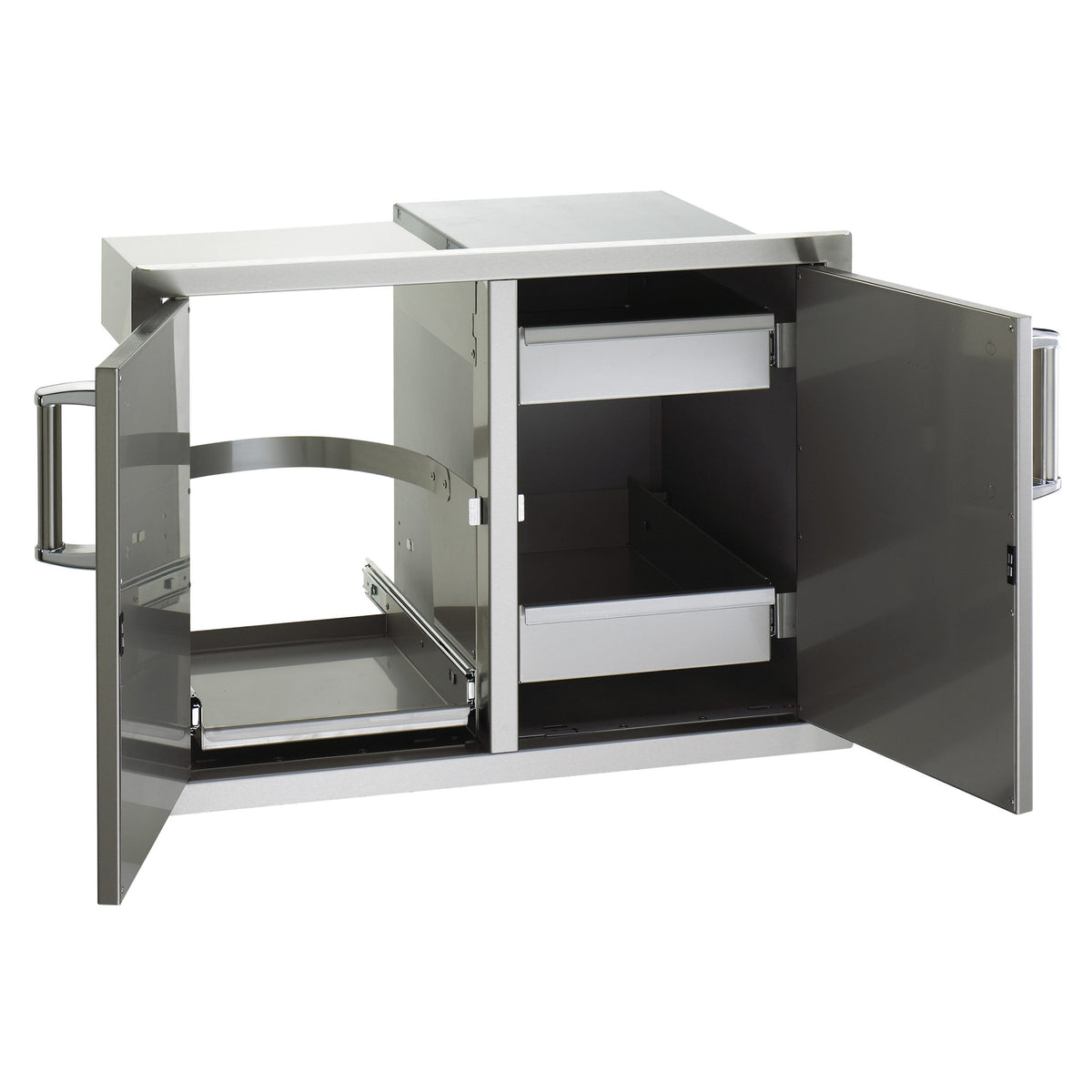 Fire Magic Premium Flush Double Doors w/ Trash Tray & Dual Drawers