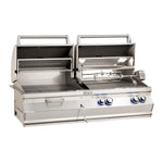 Fire Magic Aurora A830i Built-In Gas/Charcoal Combo Grill w/ Backburner & Rotisserie
