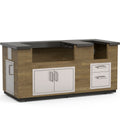 Fire Magic Reclaimed Wood 77" Pre-Fab Island Bundle – French Barrel Oak Base / Polished Black Lava Counter