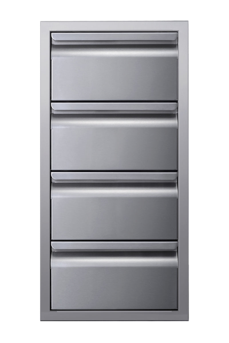 Memphis 15" Four Drawer Stack