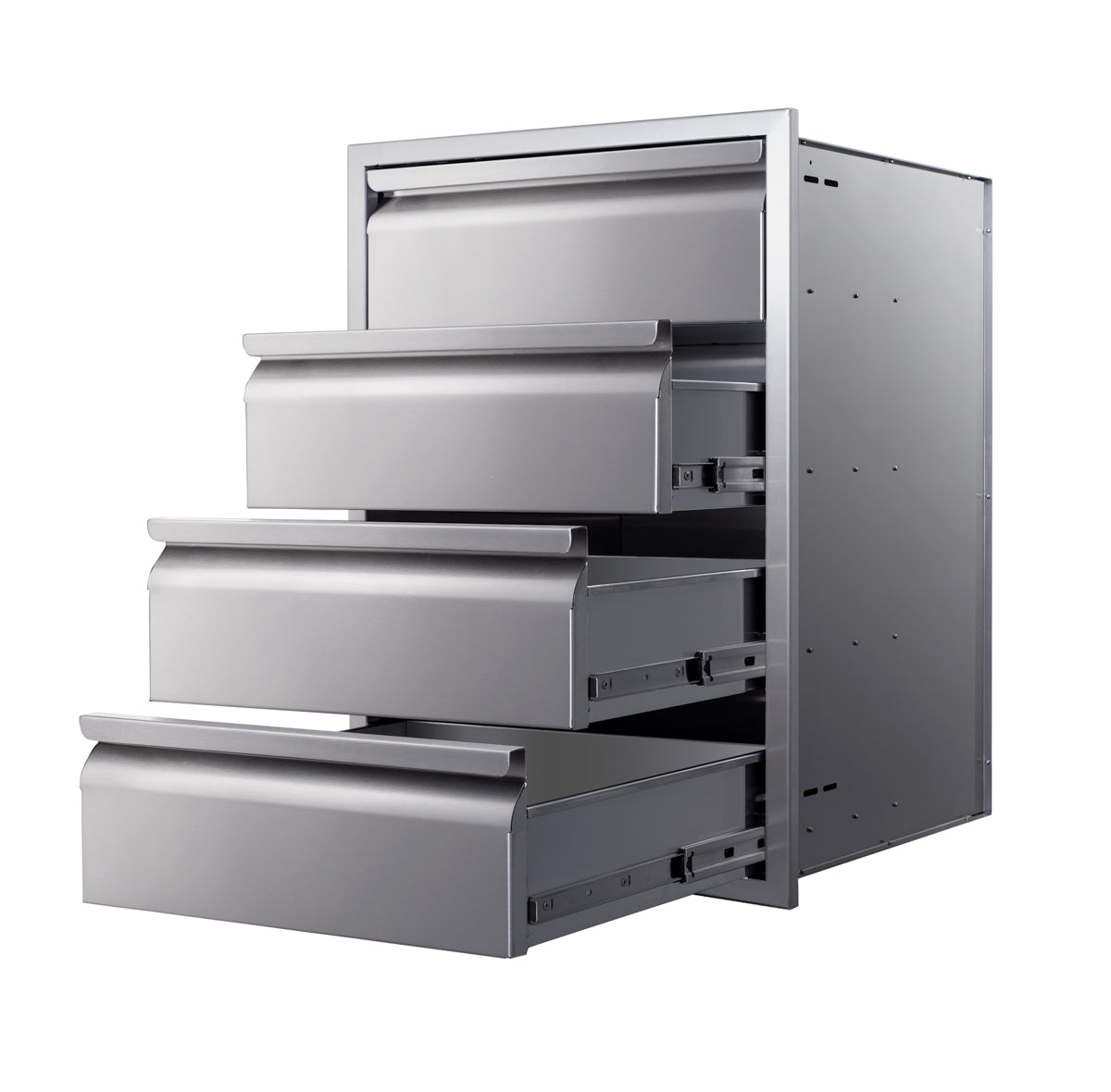 Memphis 21" Four Drawer Stack – open