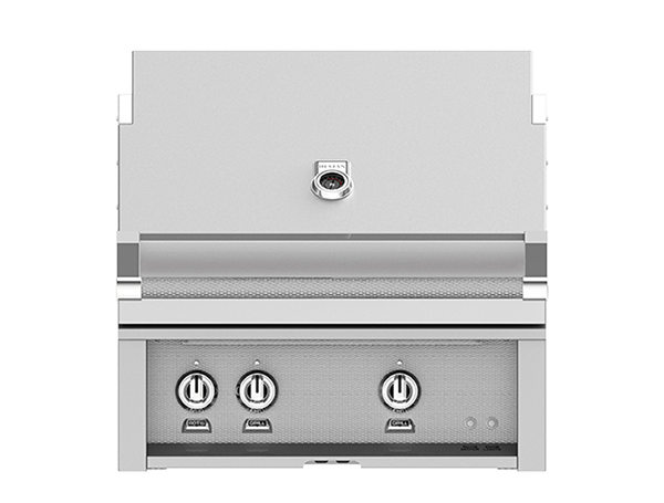 Hestan 30" Built-In Gas Grill w/ 1 Trellis & 1 Sear Burner & Rotisserie