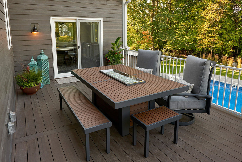 Outdoor GreatRoom Kenwood Rectangular Fire Table