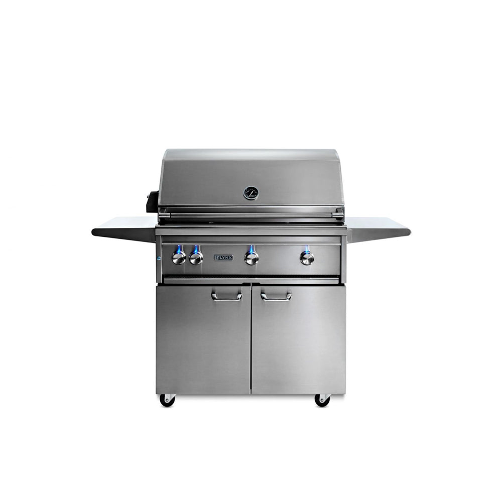 LYNX PROFESSIONAL 36” Freestanding grill with all trident infrared burners and rotisserie