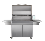 Memphis Elite ITC3 Freestanding Pellet Grill on Cart – lid open
