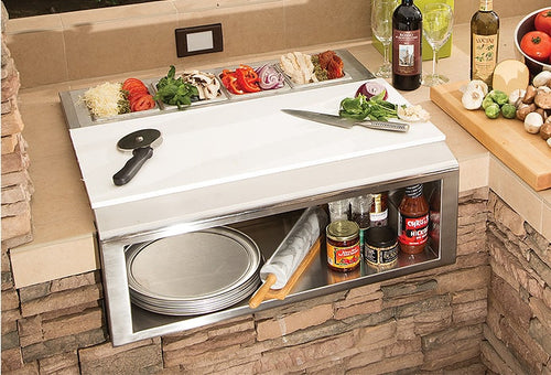 Alfresco 30" Pizza Prep & Garnish Rail