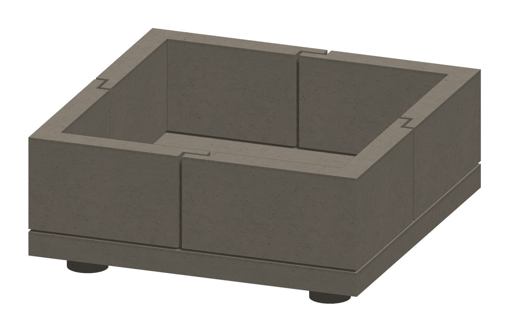 Stone Age 42" Square Ready-to-Finish Fire Pit Kit
