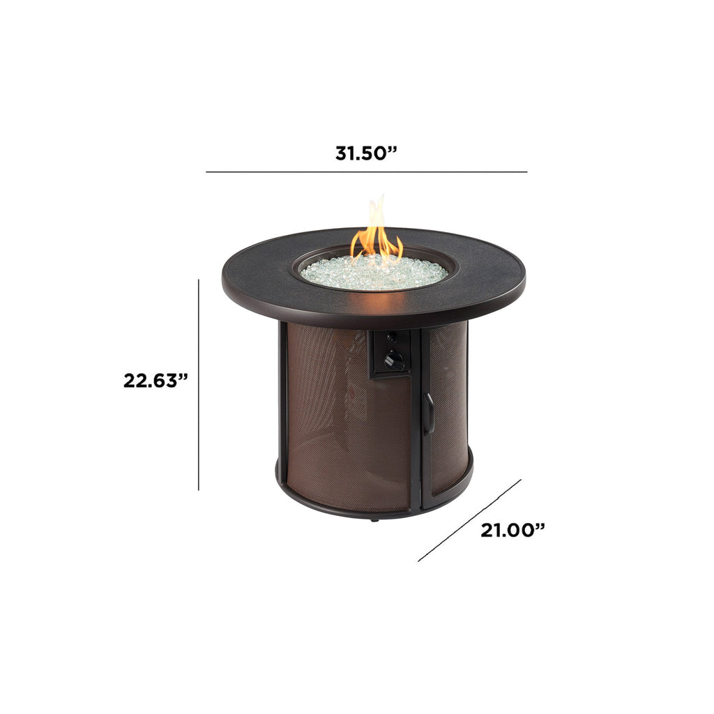 Outdoor GreatRoom 32" Stonefire Round Fire Table