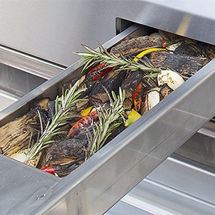 Alfresco ALXE 42" Freestanding Cart Gas Grill w/ Sear Zone & Rotisserie – smoker tray