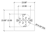 Warming Trends Universal Burner Kit for Square Fire Pits