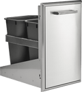 Coyote 18" Front-to-Back Trash & Recycle Combo