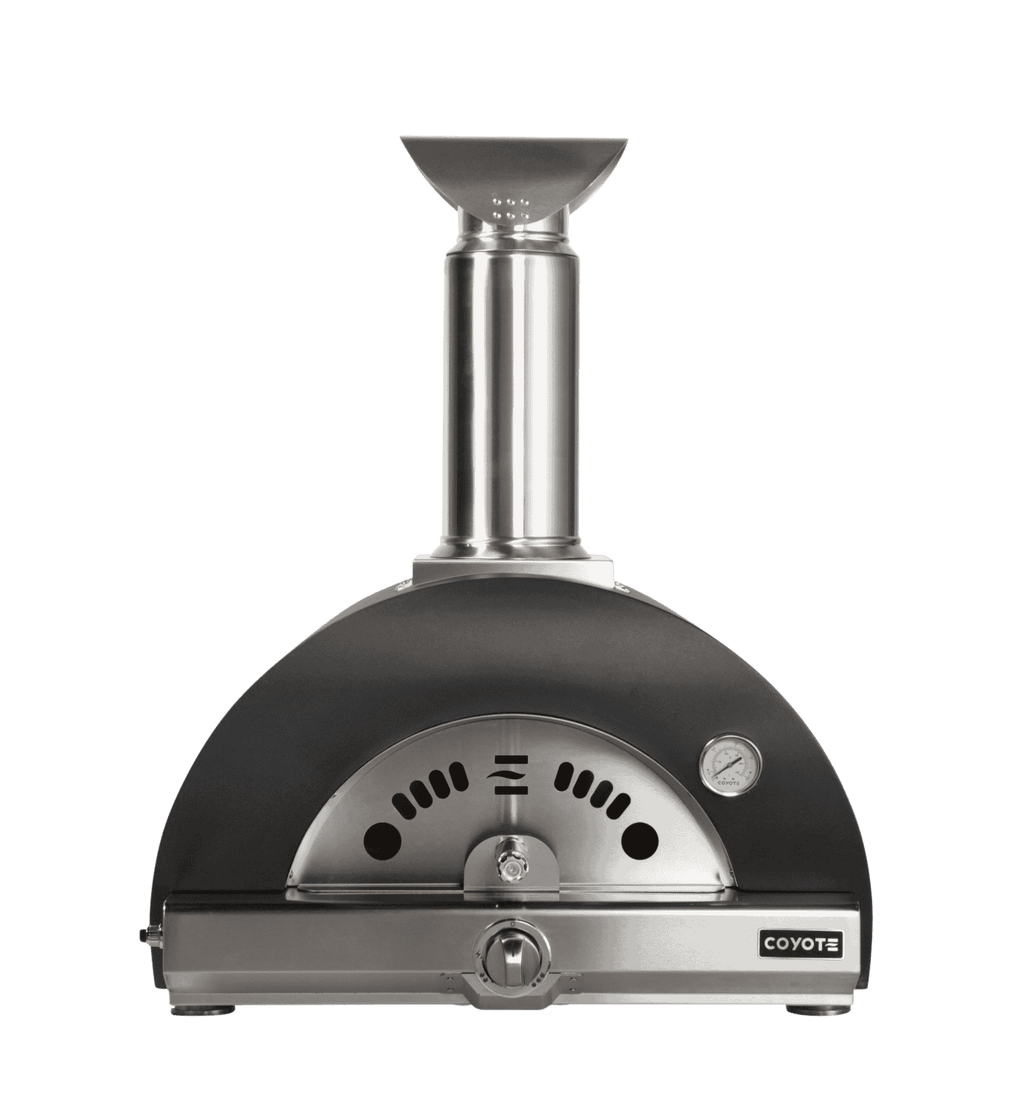 Coyote 30" Hybrid Multi-Fuel Pizza Oven – Matte Black