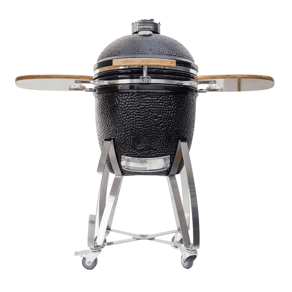 Coyote Asado Ceramic Smoker w/ Stand & Side Shelves