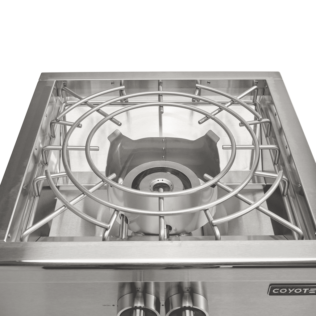 Coyote 24" Built-In Power Burner – top view
