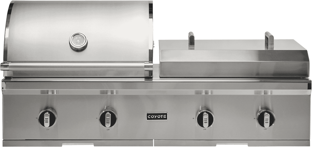 Coyote 50" Built-In Combo Gas & Flat Top Grill