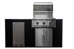 Coyote 6 ft Outdoor Kitchen Island – installed