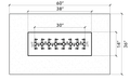 Warming Trends 60" x 36" Rectangle Ready-to-Finish Fire Pit Kit