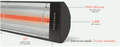 Infratech C-Series 1,500W Garage Heater, 120V Plug-In (33")