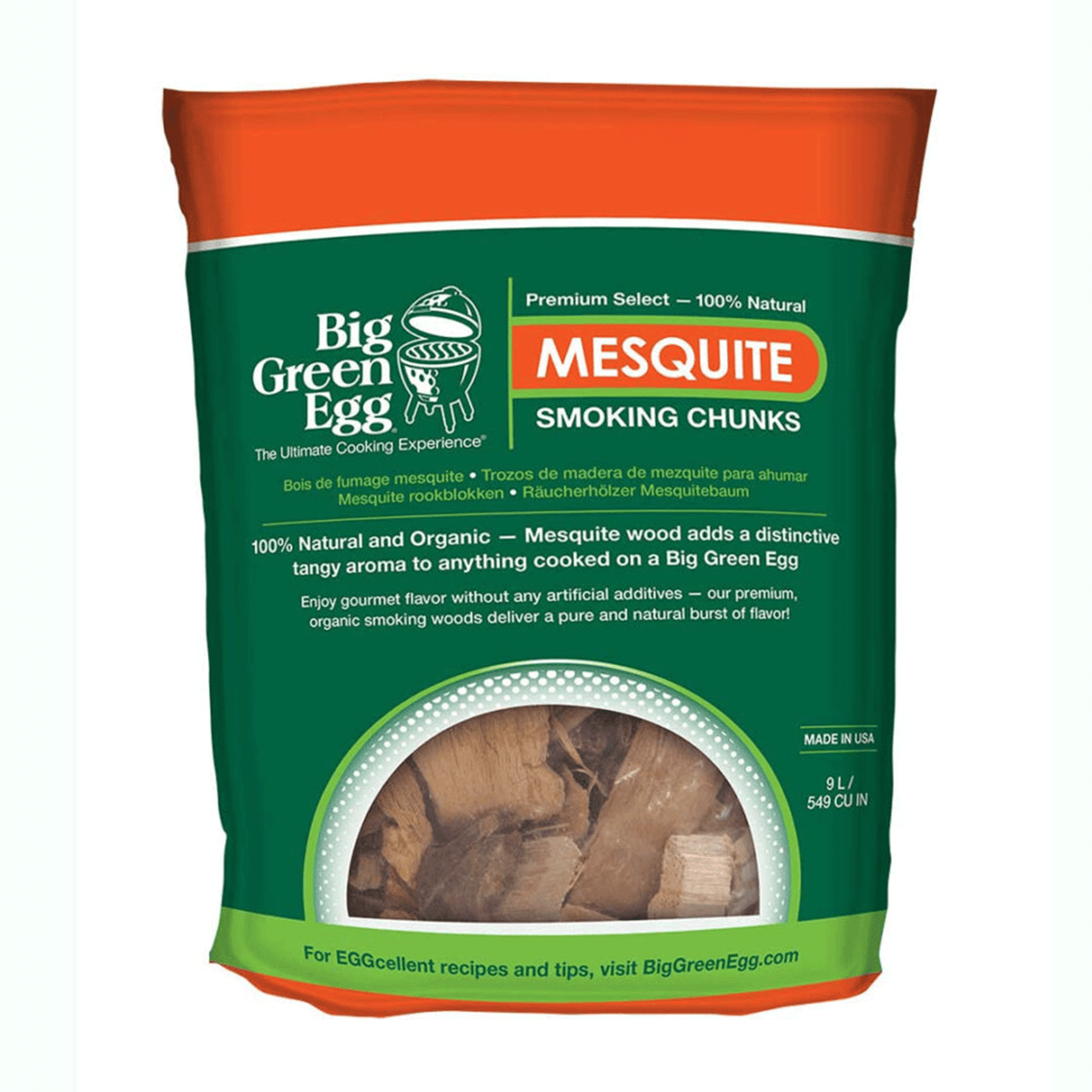 Big Green Egg Premium Kiln Dried Wood Smoking Chunks (9 L)