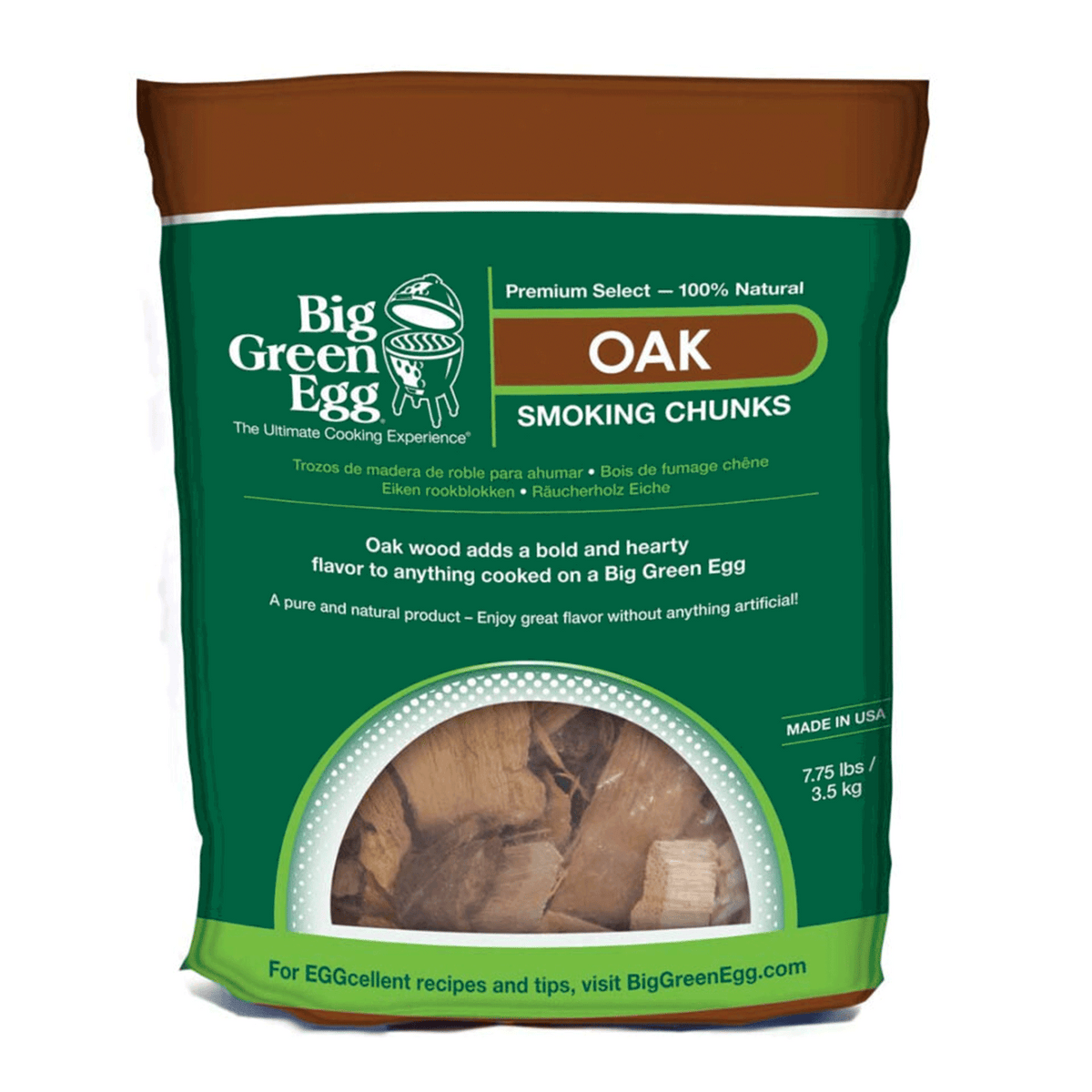 Big Green Egg Premium Kiln Dried Wood Smoking Chunks (9 L)