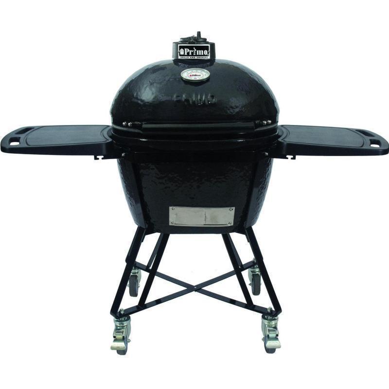 Oval Large Charcoal All-In-One (Heavy-Duty Stand, Side Shelves, Ash Tool and Grate Lifter)