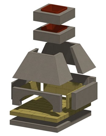Stone Age 34" Vecchio Pizza Oven Kit